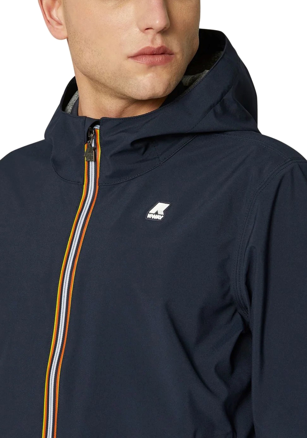 Giubbotto Kway uomo blu scuro Jacko bonded jersey