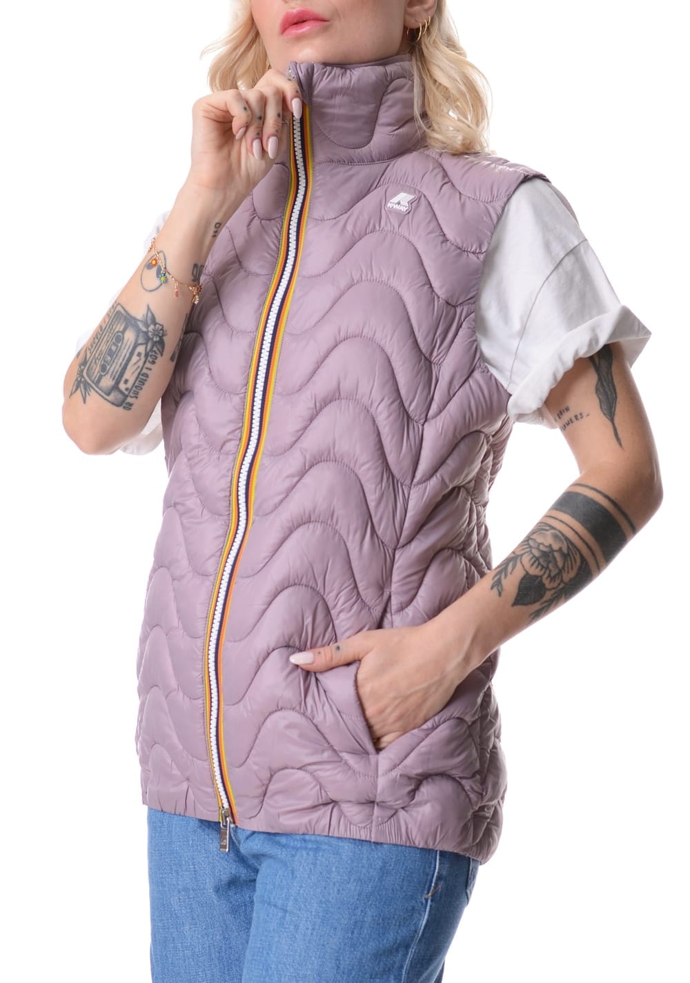 Smanicato da donna K Way Viole Eco Warm trapuntato - K3122IW