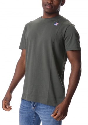 KWAY Tshirt uomo verde militare Le Vrai Edouard girocollo