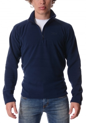 HELLY HANSEN Felpa uomo blu scuro in pile Daybreaker collo con zip
