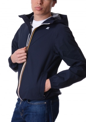 KWAY Giubbotto uomo blu scuro Jack stretch dot