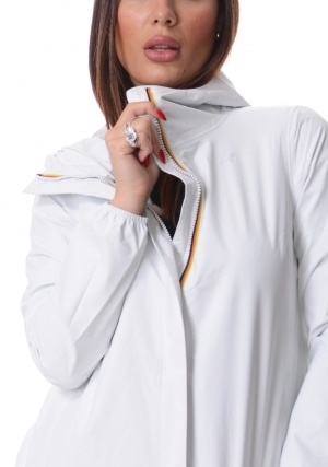 KWAY Giubbotto donna bianco Marguerite stretch dot