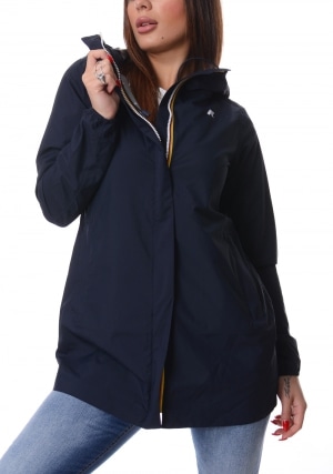 KWAY Giubbotto donna blu scuro Sophie stretch dot