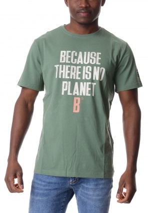 ECOALF Tshirt uomo verde chiaro Min stampa maniche corte
