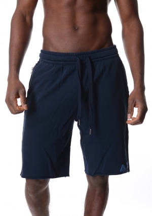 SUN68 Bermuda uomo blu scuro vintage elastico in vita