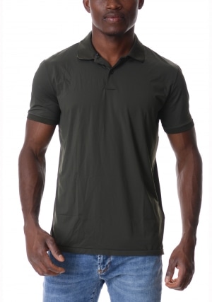 RRD Polo uomo verde scuro oxford GDY maniche corte