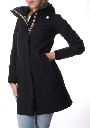 KWAY Giubbotto donna nero Stephy bonded