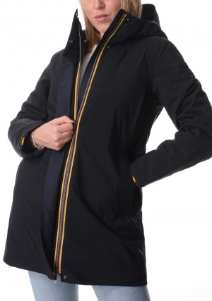 KWAY Giubbotto donna nero Mathiel bonded padded