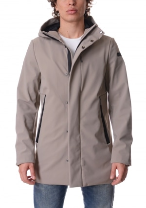 RRD Giubbotto uomo tortora Winter thermo con cappuccio