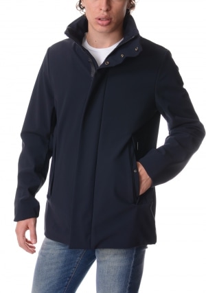 RRD Giubbotto uomo blu scuro Winter thermo MDM con cappuccio