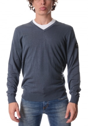 ECOALF Maglia uomo grigia Ferro collo a V