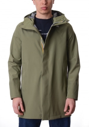 KWAY Giubbotto uomo verde Tommy bonded jersey