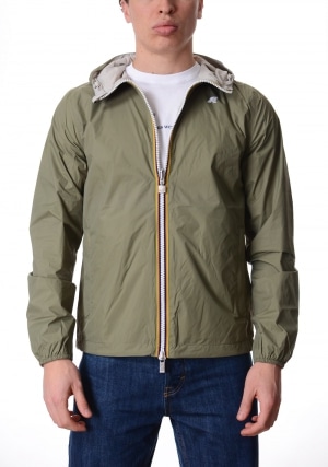 KWAY Giubbotto uomo verde-beige Jake plus.2 double