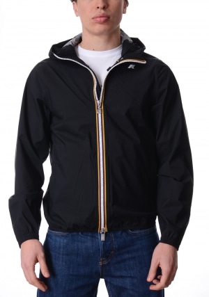 KWAY Giubbotto uomo nero Jack stretch dot