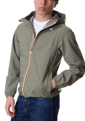 KWAY Giubbotto uomo verde Jack stretch dot