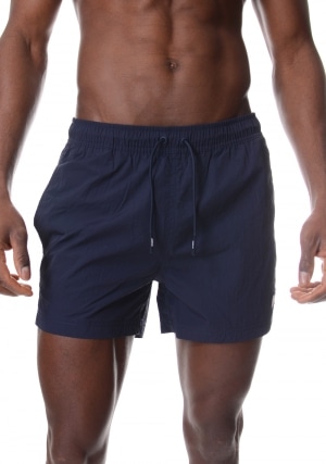 KWAY Costume boxer uomo blu scuro Hazel beach vita elastica