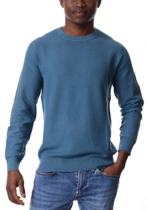 SUN68 Maglia uomo avio girocollo nido d'ape