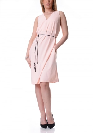 RRD Abito donna rosa smanicato scollo V