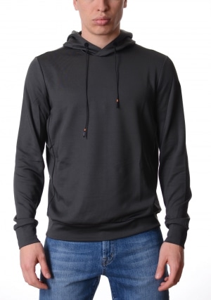 RRD Felpa uomo verde Duran con cappuccio