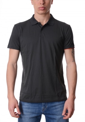 RRD Polo uomo verde scuro Macro maniche corte