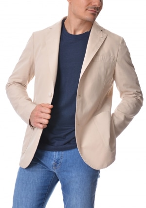 ATPCO Giacca uomo beige Alan gabardina leggera 2 bottoni