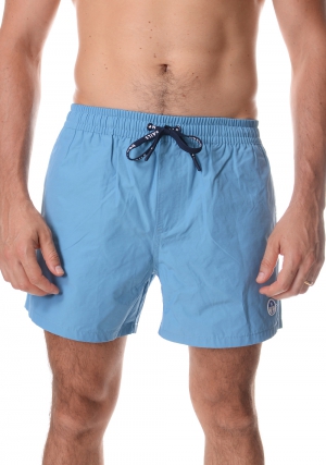 NORTH SAILS Costume boxer uomo celeste con logo