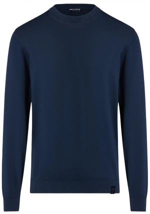 NORTH SAILS Maglia uomo blu scuro girocollo con logo