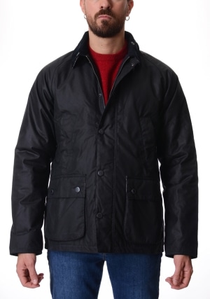 BARBOUR giubbotto uomo blu scuro ambleside cotone cerato