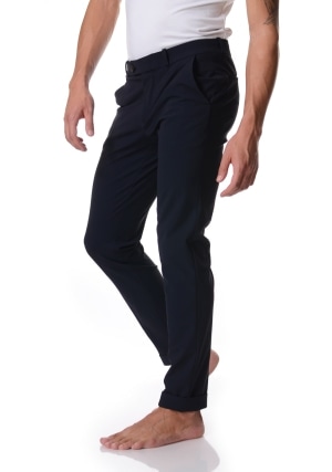 RRD pantalone uomo blu scuro surflex winter chino tasca francese