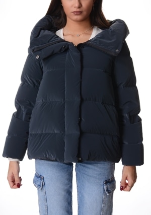 RRD piumino donna grigio scuro superrduck! tubic 14 con cappuccio