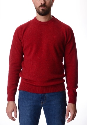 BARBOUR maglia uomo rossa tainsbury effetto tweed
