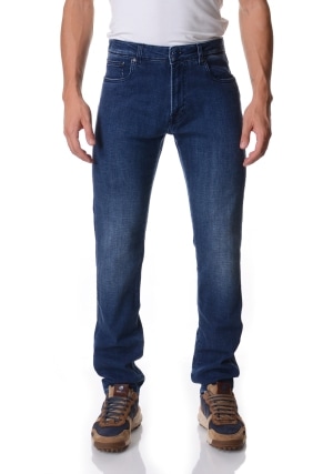 CAMOUFLAGE jeans uomo denim scuro john basic
