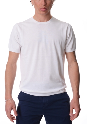 ATPCO tshirt uomo bianca in maglina di cotone girocollo maniche corte