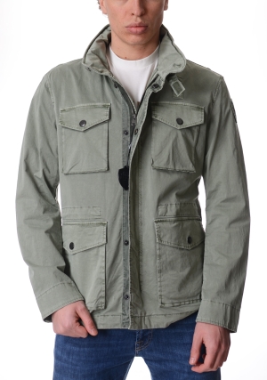 BLAUER giacca uomo verde ashmont dyed sfoderata tinta in capo