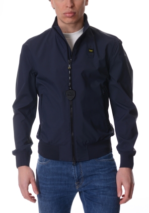BLAUER bomber uomo blu scuro anson in neoprene
