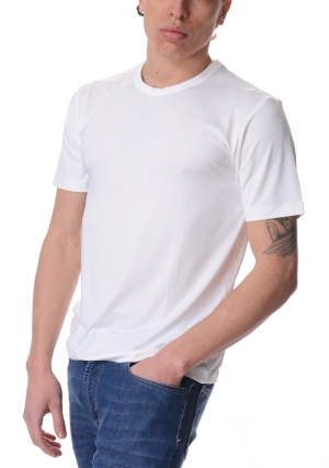BLAUER tshirt uomo bianca jasons tessuto tecnico maniche corte