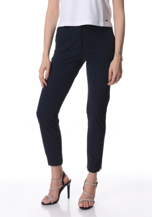 RRD pantalone donna blu scuro surflex chino stretch tasche alla francese