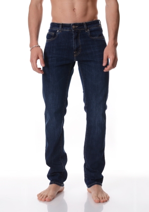 CAMOUFLAGE jeans uomo denim scuro john basic