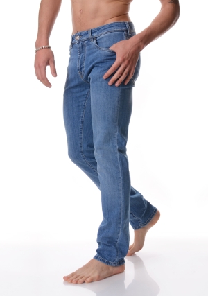 CAMOUFLAGE jeans uomo denim chiaro john basic