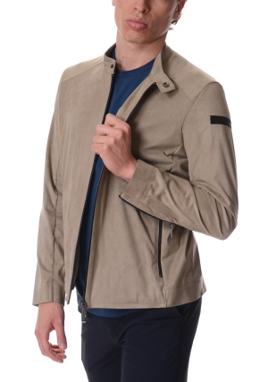 RRD bomber uomo tabacco nabucco biker scamosciato chiusura con zip