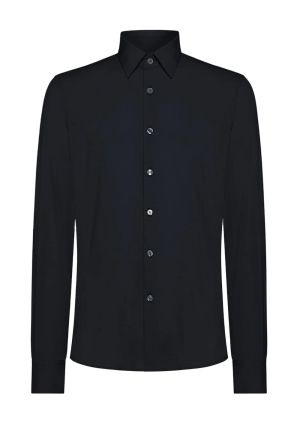 RRD camicia uomo blu scuro oxford elasticizzato