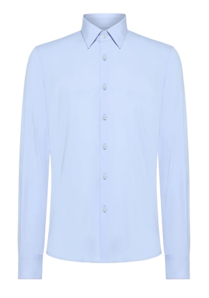 RRD camicia uomo celeste oxford elasticizzato