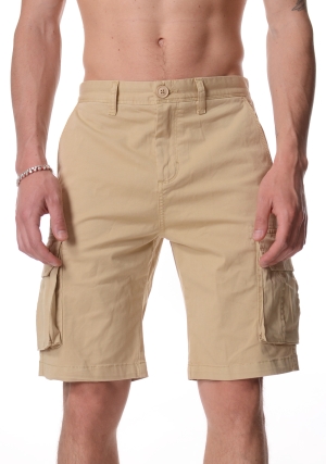 SUN68 bermuda cargo uomo beige in cotone