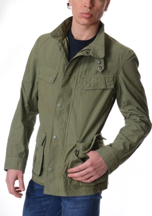BARBOUR international giacca uomo verde chiaro duke casual tinta in capo