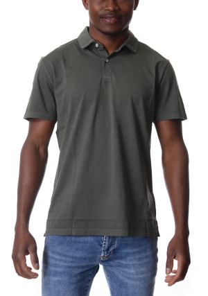 ECOALF polo uomo verde militare theo in jersey maniche corte