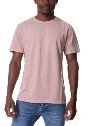 ECOALF tshirt uomo rosa vent tinta in capo maniche corte