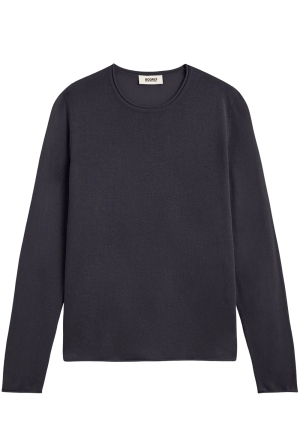 ECOALF maglia donna blu scuro milo girocollo