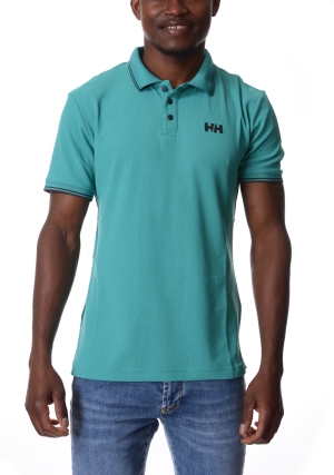 HELLY HANSEN polo uomo verde menta kos maniche corte
