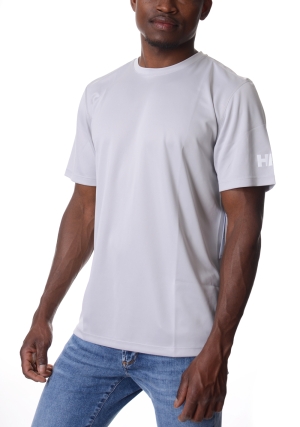 HELLY HANSEN tshirt tecnica uomo grigia tech 2.0 maniche corte