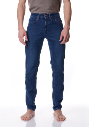 JECKERSON jeans uomo denim scuro jordan senza toppa slim fit